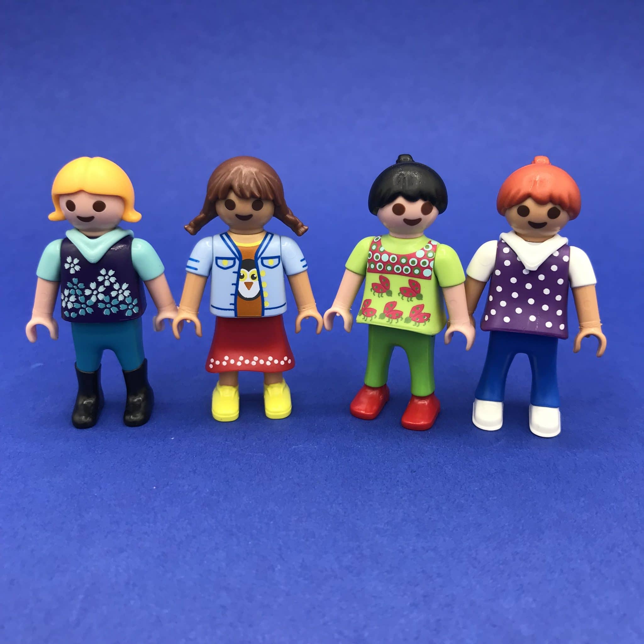 Playmobil Set Meisje Met Blond, Bruin, Rood En Zwart Haar – Werken Met ...