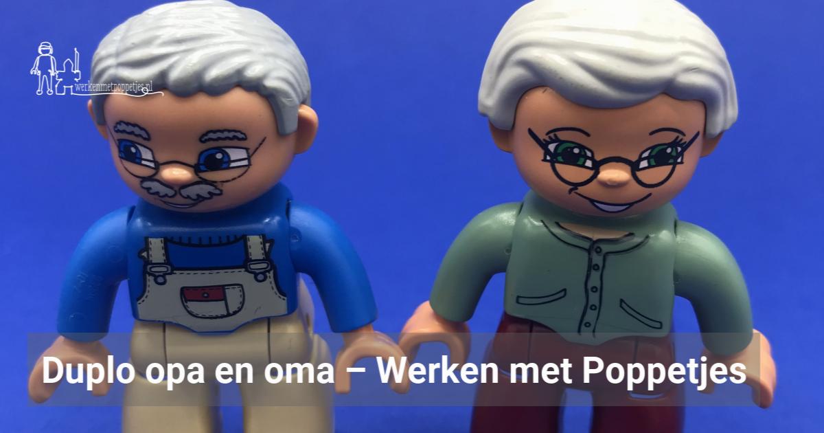 Duplo opa en oma groen – Werken met Poppetjes