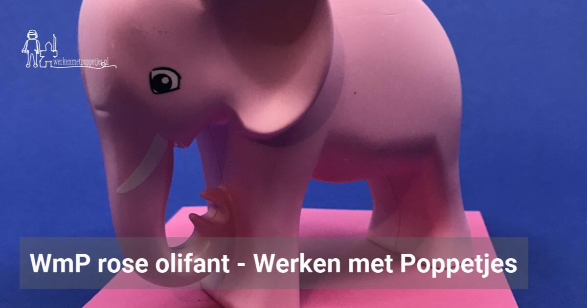 WmP roze olifant – Werken met Poppetjes